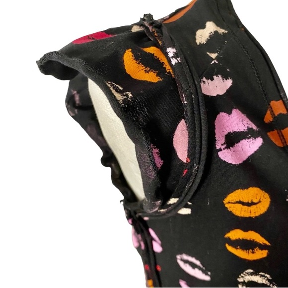 French Connection Cute Lips Shirt Top - Picture 3 of 5